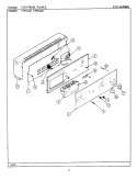 CONTROL PANEL Diagram and Parts List for CWG302  Maytag Wall Oven