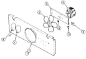 BLOWER MOTOR - COOLING Diagram and Parts List for CWE7000ACB  Maytag Wall Oven