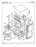BODY Diagram and Parts List for CWG451  Maytag Wall Oven
