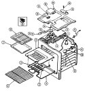 OVEN (CRE9500ACE, CRE9500ADE) Diagram and Parts List for CRE9500ACE  Maytag Range