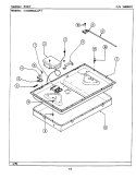 BODY Diagram and Parts List for CSG6000AAW  Maytag Cooktop