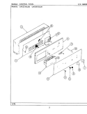 CONTROL PANEL Diagram and Parts List for CWG3510AAB  Maytag Wall Oven