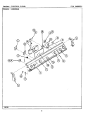 CONTROL PANEL Diagram and Parts List for CDE8520ACB  Maytag Range