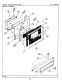 DOOR / ACCESS PANEL Diagram and Parts List for CDE8520ACB  Maytag Range