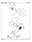 COOLING & CONVECTION FAN COMPONENTS Diagram and Parts List for CDE8520ACB  Maytag Range