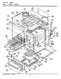 BODY Diagram and Parts List for CNP201  Maytag Range