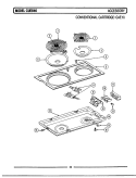 CONVENTIONAL CARTRIDGE (CAE10) Diagram and Parts List for CUE840  Maytag Range