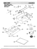 ACCESSORIES Diagram and Parts List for CUE840  Maytag Range