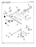 GAS CONTROLS (CNG2010AAx) Diagram and Parts List for CNG2010AAW  Maytag Range