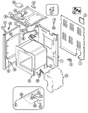BODY Diagram and Parts List for CRE8700ADL  Maytag Range