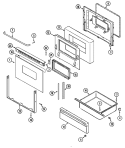 Part Location Diagram of 7701P128-60 Whirlpool HANDLE