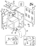 BODY Diagram and Parts List for CRE8600ACL  Maytag Range