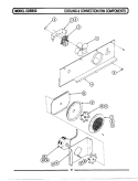 COOLING & CONVECTION FAN COMPONENTS Diagram and Parts List for CDE852  Maytag Range