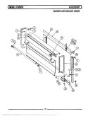 BACKSPLASH / DELUXE (CAE26) Diagram and Parts List for CDE852  Maytag Range
