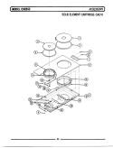 SOLID ELEMENT CARTRIDGE (CAE16) Diagram and Parts List for CDE852  Maytag Range