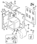 BODY Diagram and Parts List for CRE9500BDL  Maytag Range