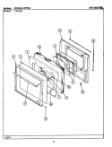 DOOR - UPPER (CWE502) Diagram and Parts List for CWE502  Maytag Wall Oven