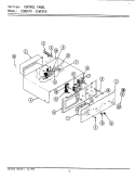 CONTROL PANEL (ECWE470, ECWE550) Diagram and Parts List for ECWE550  Maytag Wall Oven
