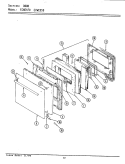 DOOR (ECWE470) Diagram and Parts List for ECWE470  Maytag Wall Oven