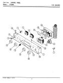 CONTROL PANEL Diagram and Parts List for CFE800  Maytag Range