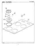 DOOR Diagram and Parts List for CFE800  Maytag Range