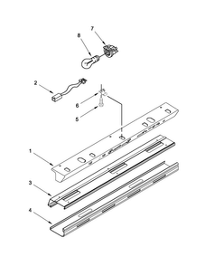 Control Panel Parts Diagram and Parts List for JS42NXFXDW04  Jenn-Air Refrigerator