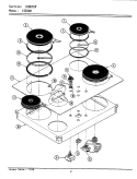 TOP ASSEMBLY Diagram and Parts List for CSE800  Maytag Cooktop