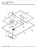 TOP ASSEMBLY Diagram and Parts List for CSE900  Maytag Cooktop