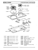 CONVENTIONAL CARTRIDGE Diagram and Parts List for CDE850  Maytag Range