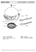 ACCESSORY - WOK & ELEMENT Diagram and Parts List for CDE850  Maytag Range