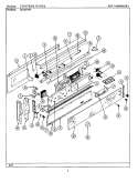CONTROL PANEL Diagram and Parts List for BCRE955  Maytag Range