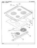 TOP ASSEMBLY Diagram and Parts List for BCRE955  Maytag Range