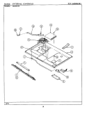 INTERNAL CONTROLS Diagram and Parts List for BCRE955  Maytag Range