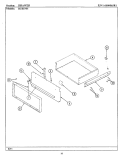 DRAWER Diagram and Parts List for BCRE955  Maytag Range