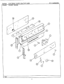 CONTROL PANEL Diagram and Parts List for CRG505  Maytag Range