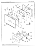 DOOR / DRAWER Diagram and Parts List for CRG505  Maytag Range