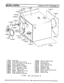 OVEN CAVITY ASSEMBLY (CWE600) Diagram and Parts List for CWE600  Maytag Wall Oven