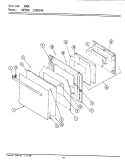 DOOR Diagram and Parts List for ECWE900  Maytag Range