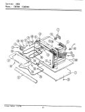 OVEN Diagram and Parts List for ECWE900  Maytag Range