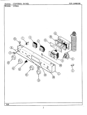 CONTROL PANEL Diagram and Parts List for CFE801  Maytag Range