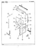 BODY Diagram and Parts List for CFE801  Maytag Range