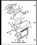 DOOR AND ELECTRICAL ASSEMBLIES Diagram and Parts List for IM5-H P6011901W Maytag Ice Maker