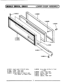 DOOR ASSEMBLY - LOWER Diagram and Parts List for CDE820  Maytag Range