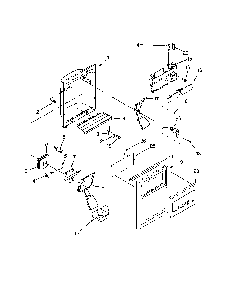Dispenser Front Diagram and Parts List for 10658992801  Kenmore Refrigerator