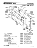 BACKSPLASH / DELUXE - ACCESSORY Diagram and Parts List for CDE820  Maytag Range