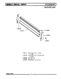 BACKSPLASH - ACCESSORY Diagram and Parts List for CDE820  Maytag Range