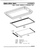 GRILL COVER, GRIDDLE & STORAGE TRAY Diagram and Parts List for CDE820  Maytag Range