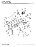 CONTROL PANEL Diagram and Parts List for LCRG783  Maytag Range