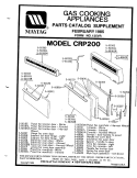 CONTROL PANEL / DOOR Diagram and Parts List for CRP200B  Maytag Range