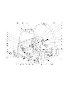 Upper Frame Parts Diagram and Parts List for MXS20PDATS  Maytag Washer